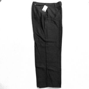 Andrew Fezza black slacks w/pockets & belt buckle.